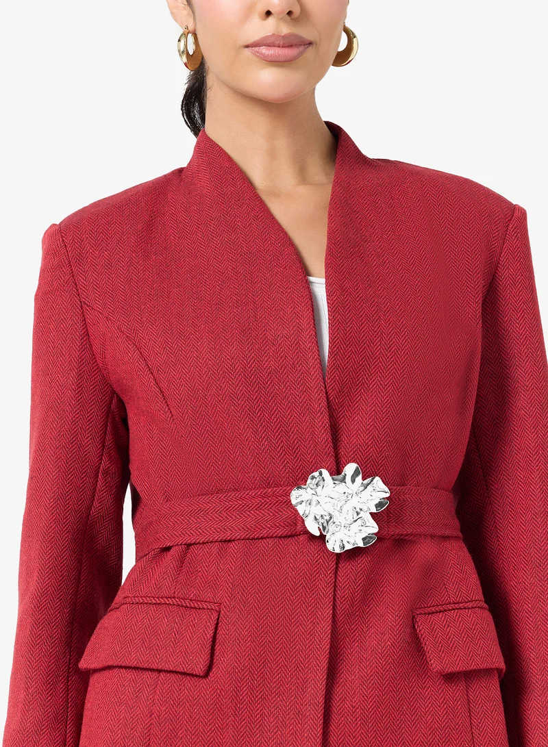 Ella  Tailored Blazer With Belt for Women | Best Price UAE
