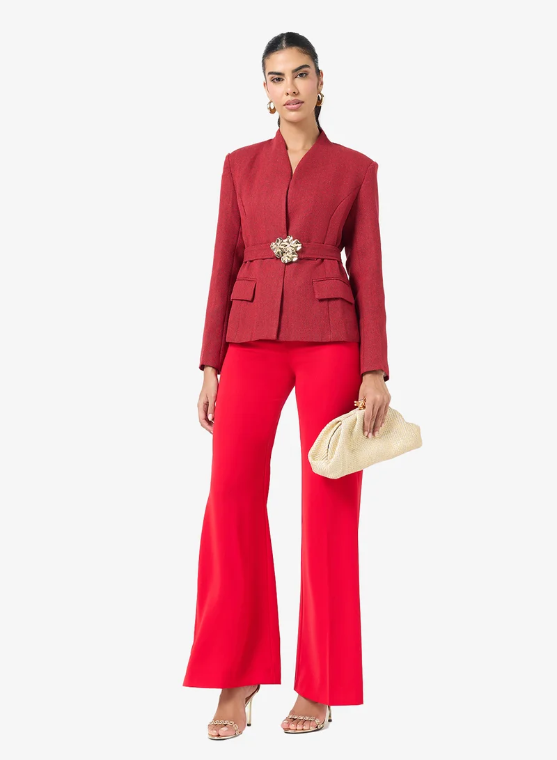 Ella  Tailored Blazer With Belt for Women | Best Price UAE