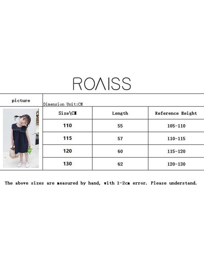 Summer Girls' Dresses Casual Thin Cotton Sleeveless Dress Children's Clothing 2-6 Years