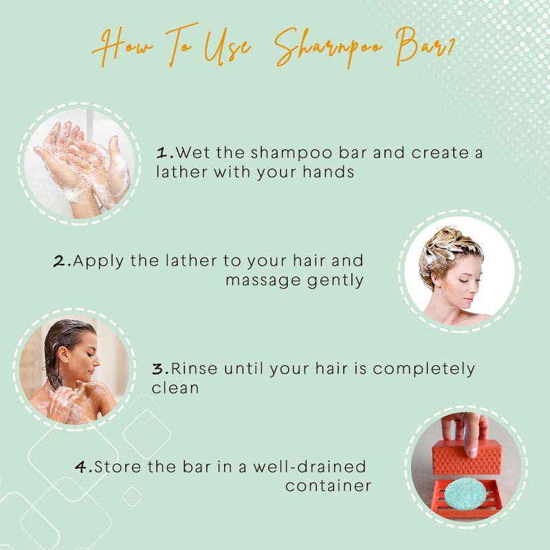 Aaranyam Anti Dandruff Shampoo bar for MenWomen with goodness of Rosemarry  Tea tree essential oils Plastic bottle free packing  100g each Value pack  pack of 3 - Image 5