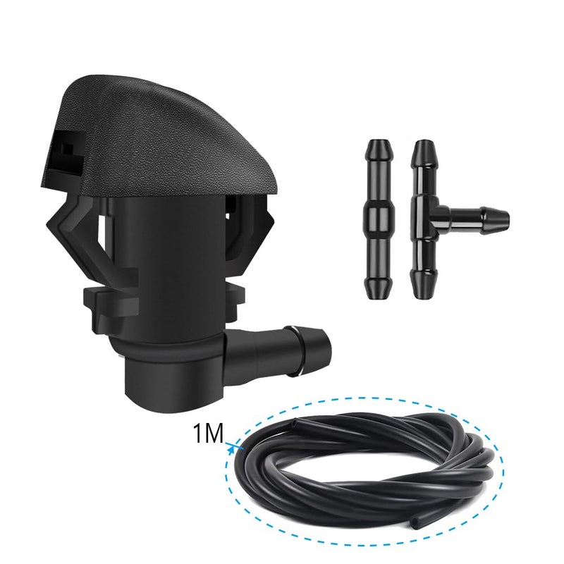 DWARFOO Windshield Washer Nozzles Kit, Windshield Washer Hose Kit with Connectors Compatible with Honda Pilot 2009-2012 2014 2015, Replace OEM# 76810-SZA-A01ZA - Image 3