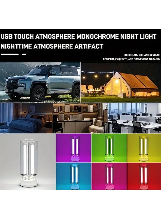 Purple USB Ambient Lights 2 Pieces Multi Color LED Lighting For Bedroom Party - Image 3