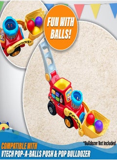 Botabee Multi-Colored Replacement Ball Set for VTech Pop-a-Balls Push and Pop Bulldozer Toy | Vibrant, Colorful Balls Compatible with Vtech Bulldozer Ball Popper Toy | 6 Ball Set  - Image 5