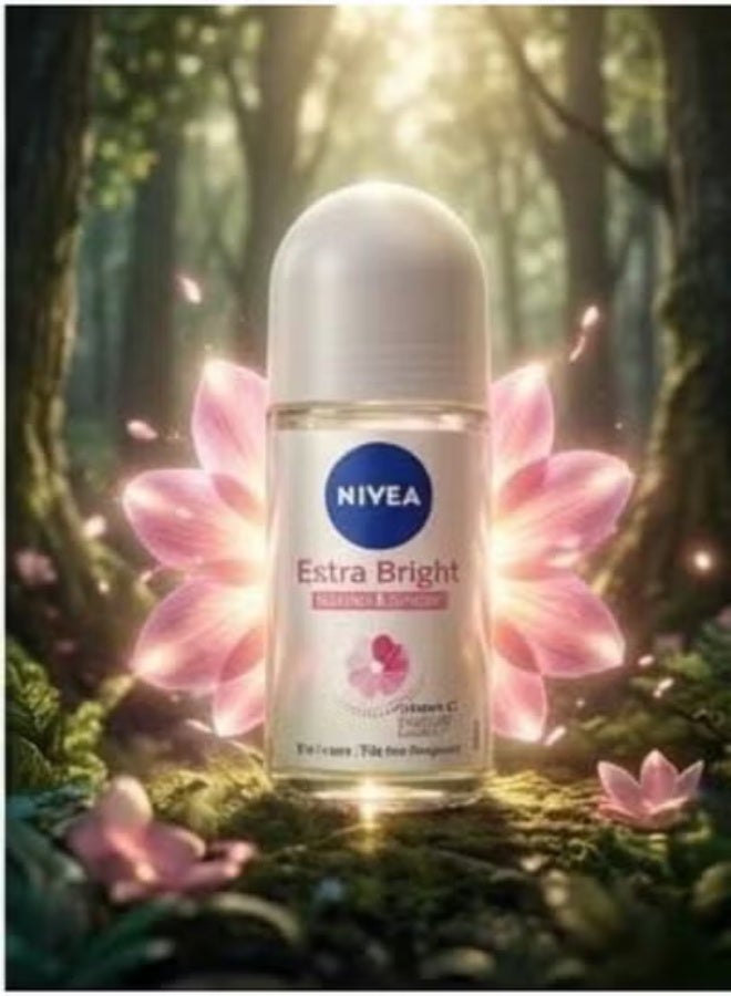 Nivea Deodorant Roll-on Extra Bright 50 ml (Packaging may vary) - Image 4