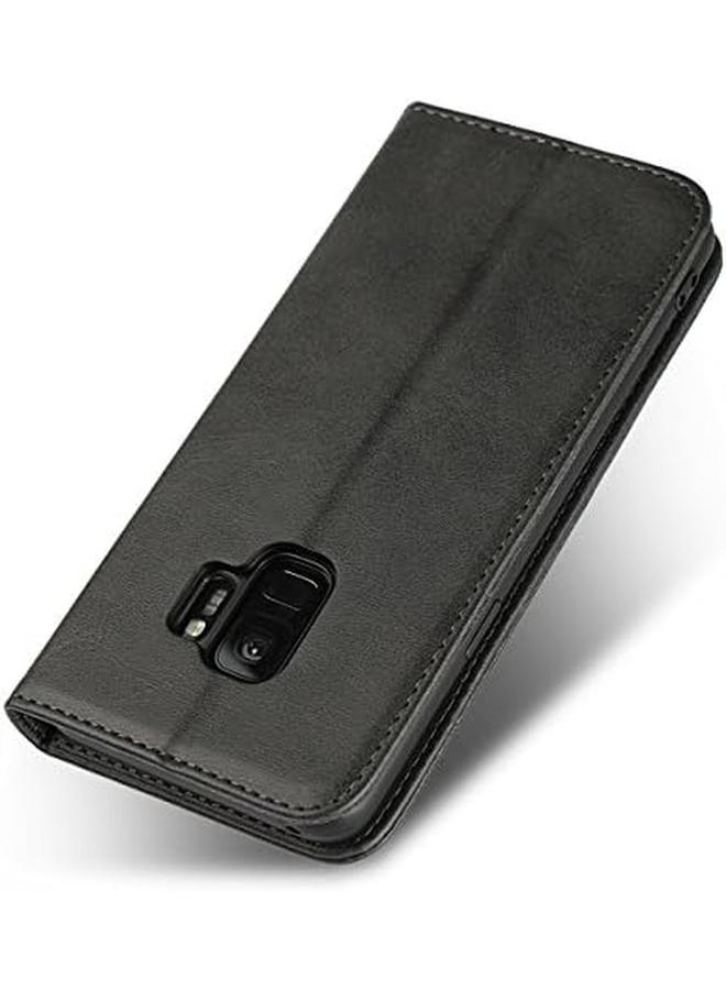 erorex Samsung S9 Case Wallet Card Holder Case 3 Card Slot Built In Magnet Leather Flip Shockproof Cover For Samsung Galaxy S9 Gray  - Image 4