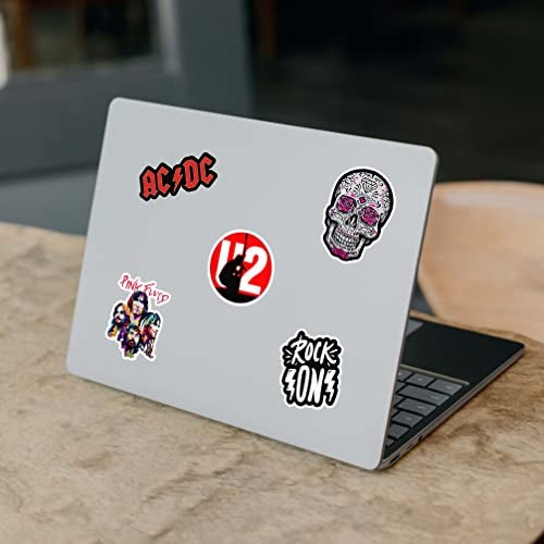 CodersParadise Pack of 52 Classic Rock Band Vinyl Self Adhesive Stickers for Laptop,Journal,Guitar,Mobile Phone - Waterproof Free Multicolor Stickers - 3 Inches for Metal,Glass,Wooden,Plastic Surface - Image 2