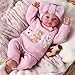 BABESIDE Realistic Reborn Baby Dolls 17 Inch Adorable Handmade Real Life Baby Doll Girl Weighted Newborn with Gift Accessories for Kids Age 3 - Image 4