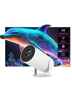 ELTRAZONE Projector for Home 4K Support 720P Native HD Portable Projector Android 11 YouTube Builtin Apps 5G WiFi Auto Keystone 3500 lumens (350 ANSI) 3 Watt Speaker 176" Screen Compatible 4K TV Stick  - Image 1