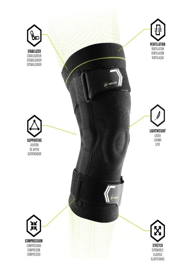 DonJoy Performance Hinged Knit Knee Compression Sleeve for Knee Protection - Patellofemoral Syndrome - Knee Swelling/Inflammation - Knee Sprains and Strains - Sports Knee Injury (Medium) - Image 3
