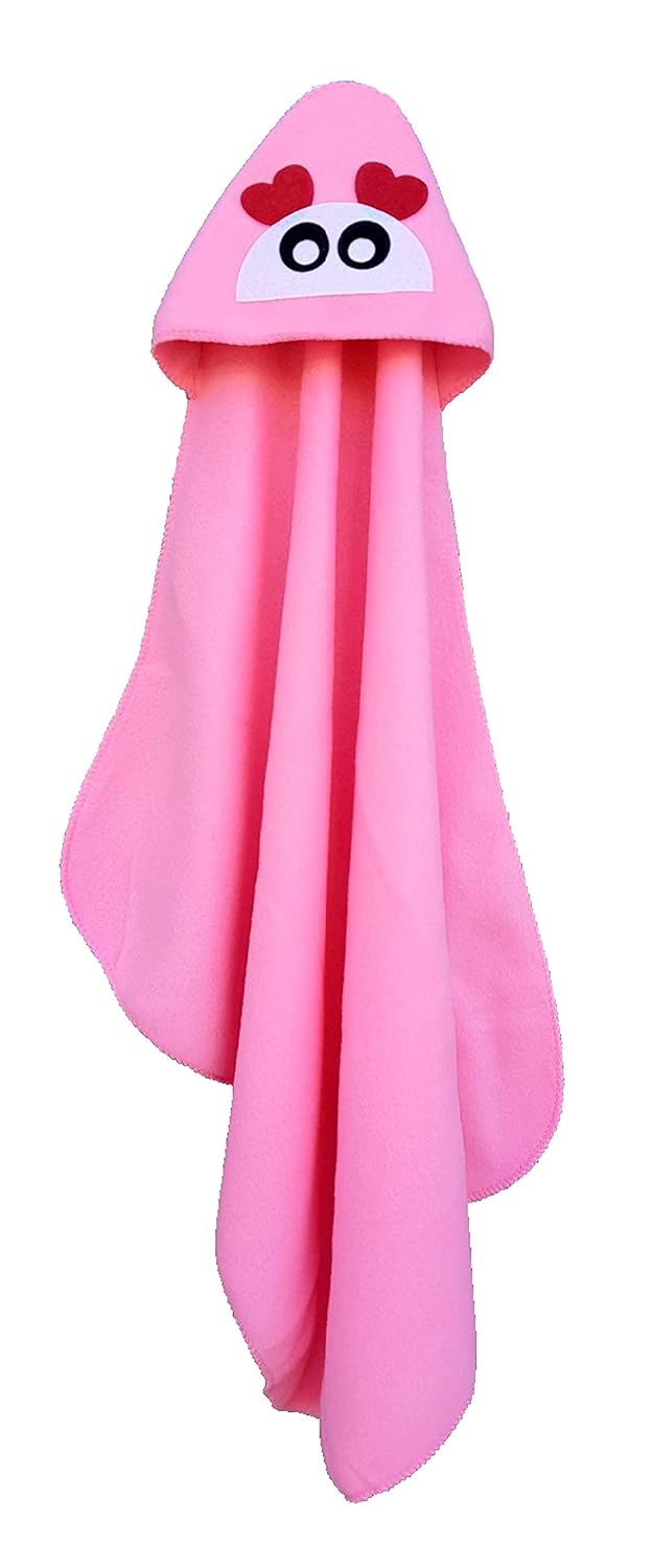 BRANDONN Newborn Biggest Size (36 INCH X 27 INCH) with Fancy Boon Border Baby Blanket for Babies (Pack of 2;Pink & Purple) - Image 4