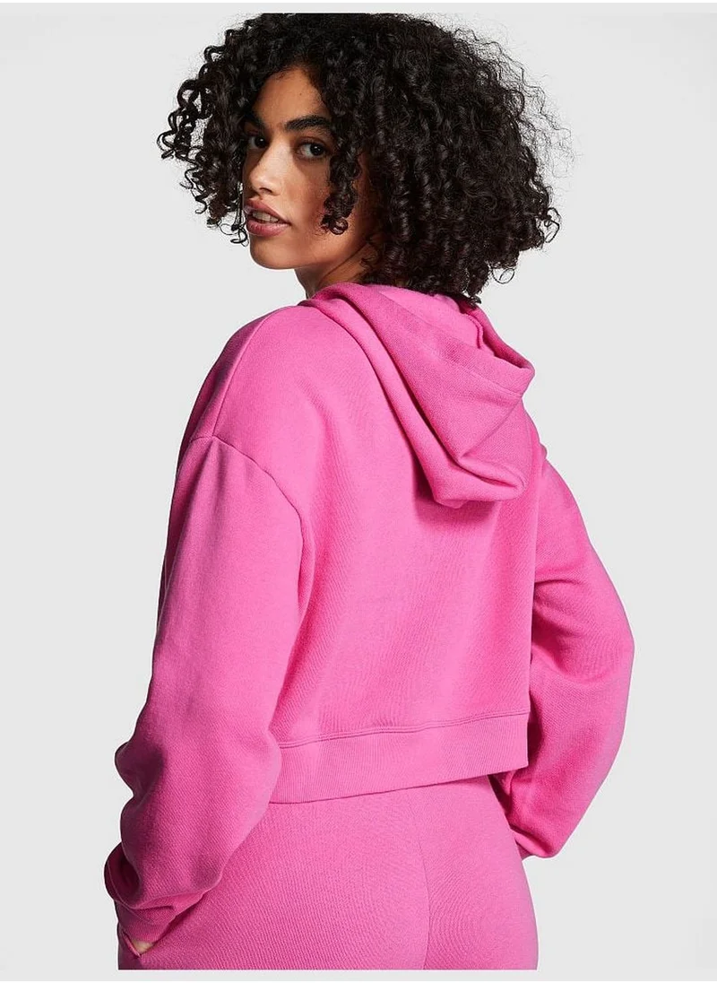 PINK Everyday Fleece Cropped Hoodie