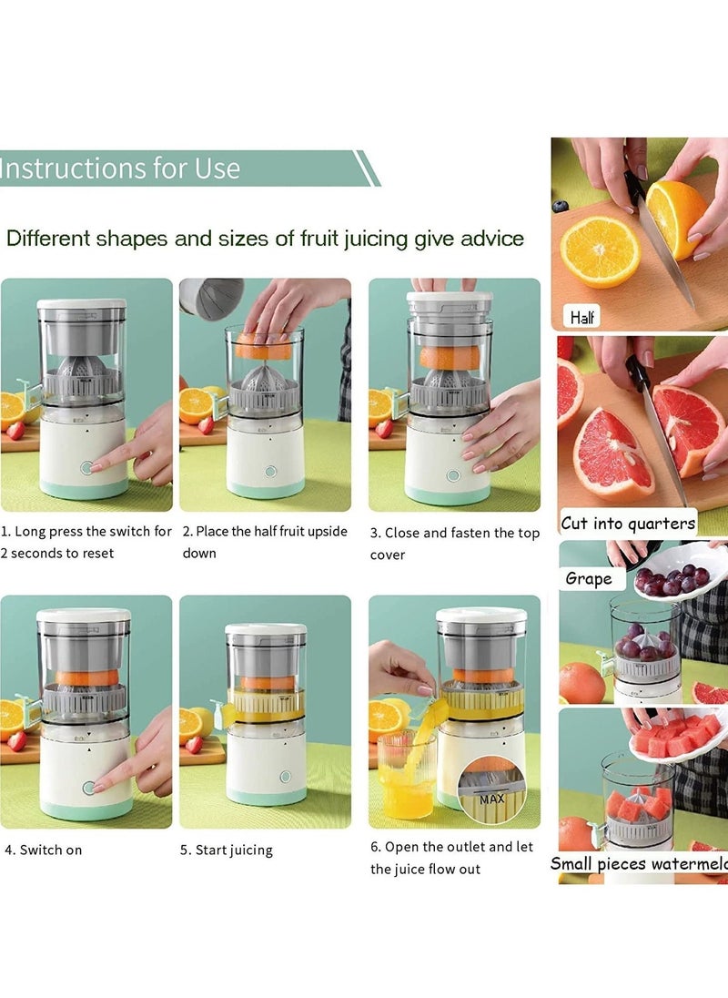 Generic - Citrus Juicer Hands Free Electric Orange Juicer, Button Easy Press Fruit and Vegetable Juicer - USB Charging Portable Electric Orange Juicer for Orange Lemon Tomato Grape - Image 1