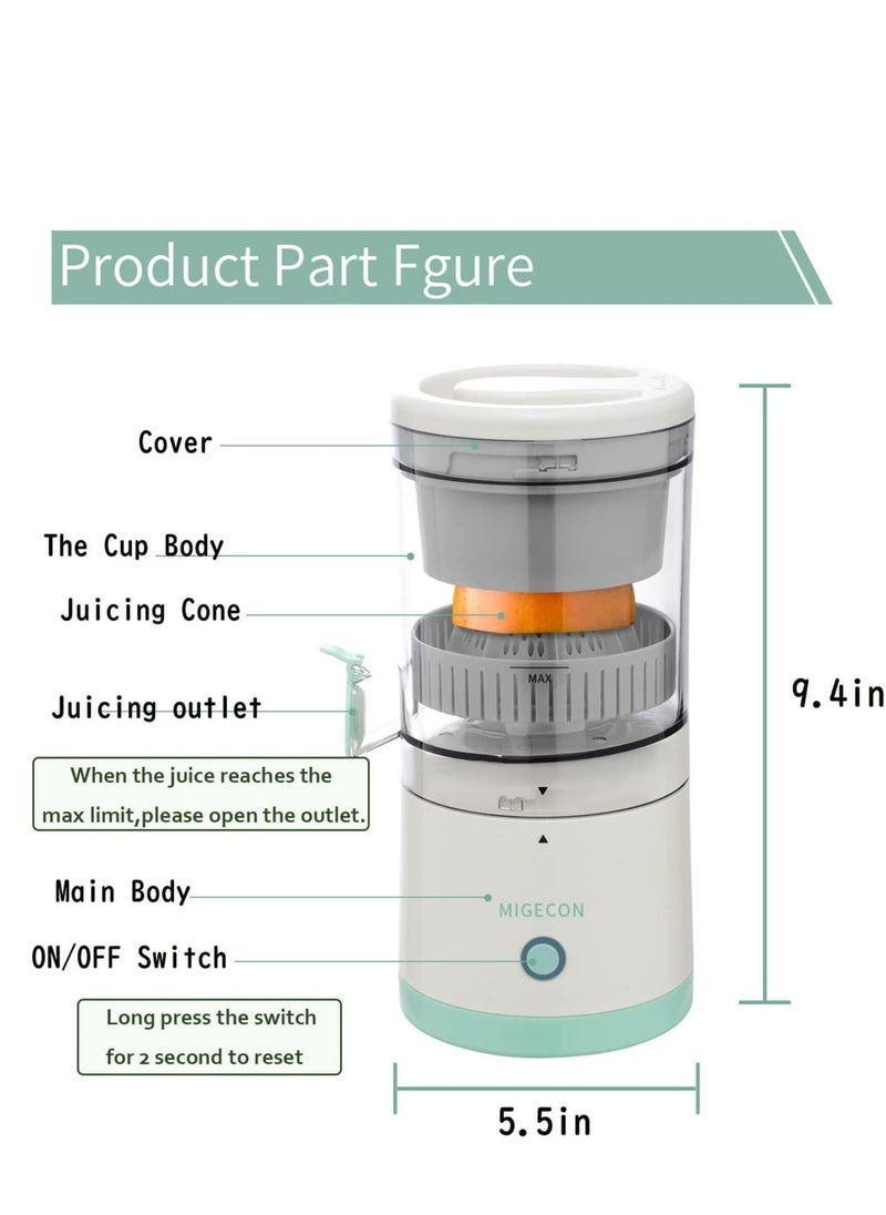 Generic - Citrus Juicer Hands Free Electric Orange Juicer, Button Easy Press Fruit and Vegetable Juicer - USB Charging Portable Electric Orange Juicer for Orange Lemon Tomato Grape - Image 1