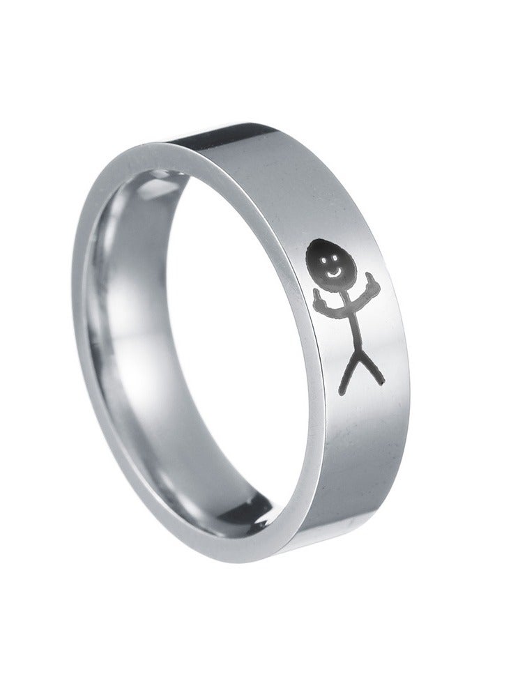 Fashion Titanium steel Couple Ring - Image 5