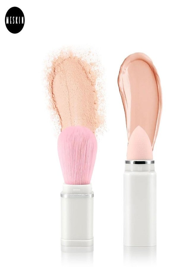 MeSkin Travel Makeup Brushes Set: 8-in-1 Mini Foundation Brush, Portable Face Powder Brush, Blush Concealers, Eye Makeup Brushes, Puff Sponge with Organizers and Storage Boxes (Pink) - Image 5