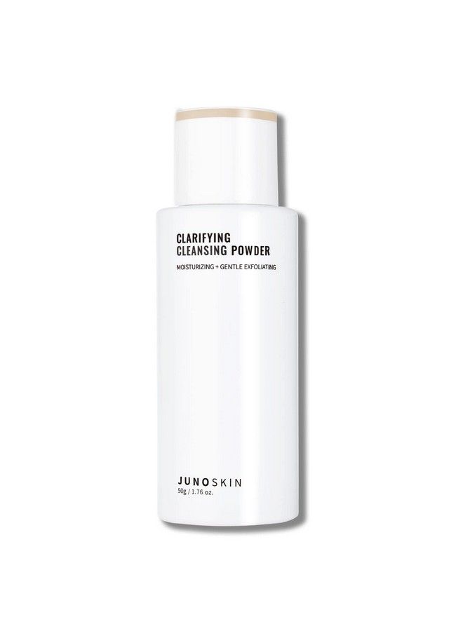 JUNO & Co. غسول مقشر للوجه مكون من 10 مكونات بودرة تنظيف وتنقية للوجه مع حمض الهيالورونيك لترطيب إضافي 50 جرام 1.76 أونصة - Image 1