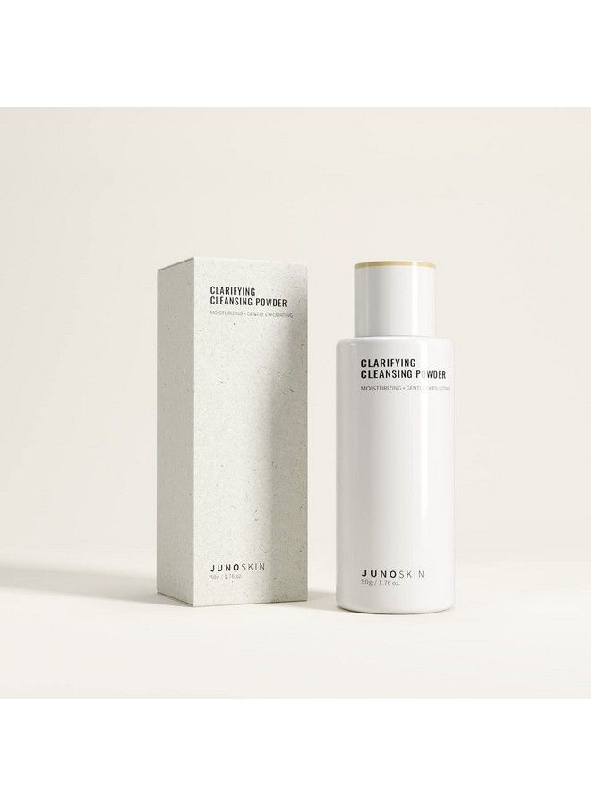 JUNO & Co. غسول مقشر للوجه مكون من 10 مكونات بودرة تنظيف وتنقية للوجه مع حمض الهيالورونيك لترطيب إضافي 50 جرام 1.76 أونصة - Image 5