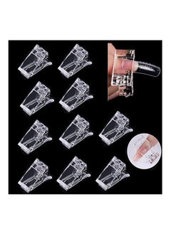 Remy Belle 10 Pieces Nail Tips Clip for Quick Building Poly Gel  - Image 1