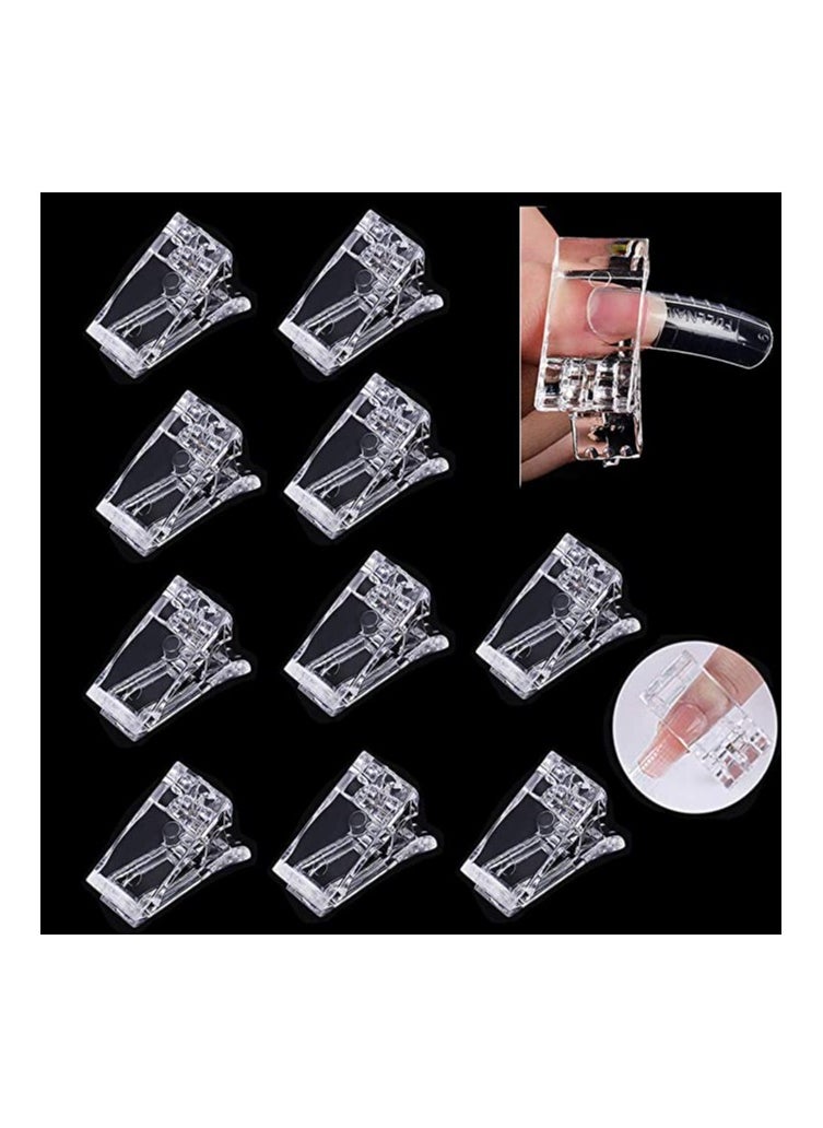 Remy Belle 10 Pieces Nail Tips Clip for Quick Building Poly Gel  - Image 1