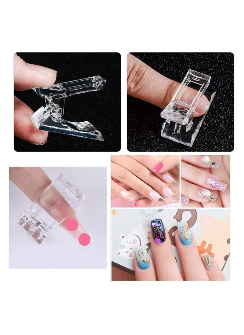 Remy Belle 10 Pieces Nail Tips Clip for Quick Building Poly Gel  - Image 2