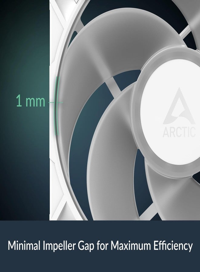 أركتيك مروحة ARCTIC P14 Pro Reverse A-RGB - مروحة ممتازة مقاس 140 مم بتدفق هواء عكسي، مروحة PWM مع موزع كابل Y، سرعة دوران من 400 إلى 2650 دورة في الدقيقة، دقة PWM أقل من 5% عند 0 دورة في الدقيقة، إضاءة RGB رقمية 5 فولت، محمل هيدروديناميكي، 4 دبابيس - أبيض - Image 4