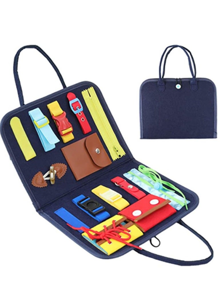 Sensory Toddler Busy Activity Board 