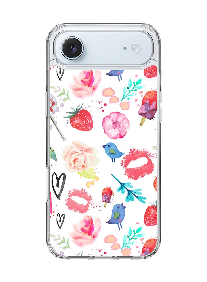 Stylizedd Classic Clear MagSafe Case for iPhone 17 Air , Hybrid Soft Case Flexible Edges Anti Drop TPU PC Gel Thin Transparent Cover [ Designed for iPhone 17 Air ] - Summer Fever Full Print