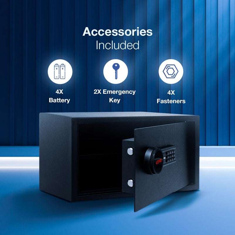 Ozone Ozone 35 litres Digital Safe Locker for Home Office Digital Lock 1Way Unlocking Password Size 250H x 455W x 375D mm Weight 123kg 2Year Warranty  - Image 5