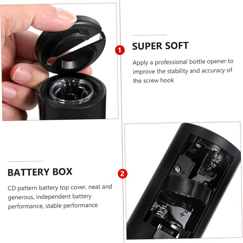 GLEAVI فتاحة زجاجات النبيذ الكهربائية الأوتوماتيكية مع قاطع رقائق تعمل بالبطارية - Image 5