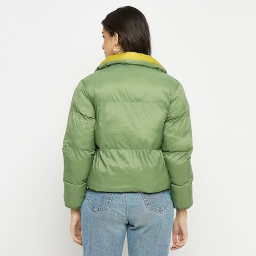 Duke Stardust Women Full Sleeve Short Reversible Jacket (SDZ4044_Olive_XL) - Image 5