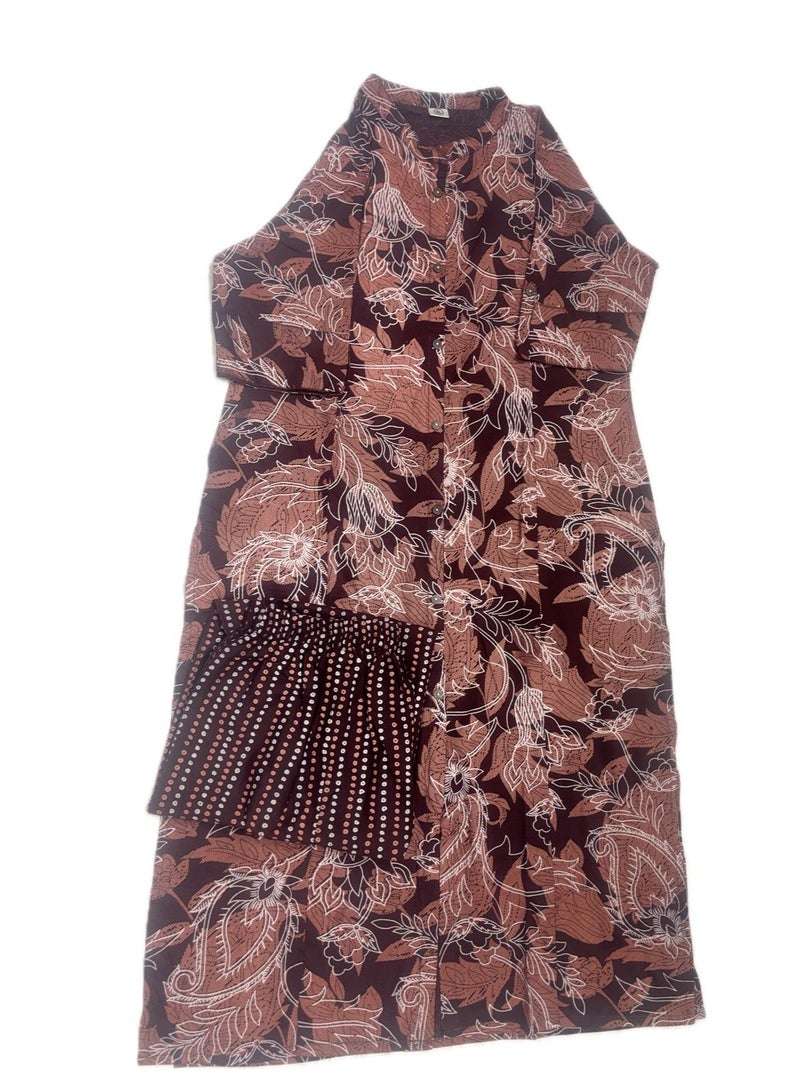 Kurta set Printed Maroon (xl)  - Image 2