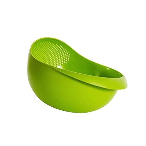 Naivete Plastic Grains & Vegetables Washing Bowl & Strainer, Fruit/Rice Pulses Noodles/Pasta Washing Bowl Strainer-Random Color - Image 1