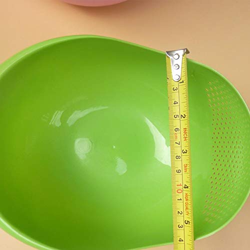 Naivete Plastic Grains & Vegetables Washing Bowl & Strainer, Fruit/Rice Pulses Noodles/Pasta Washing Bowl Strainer-Random Color - Image 4