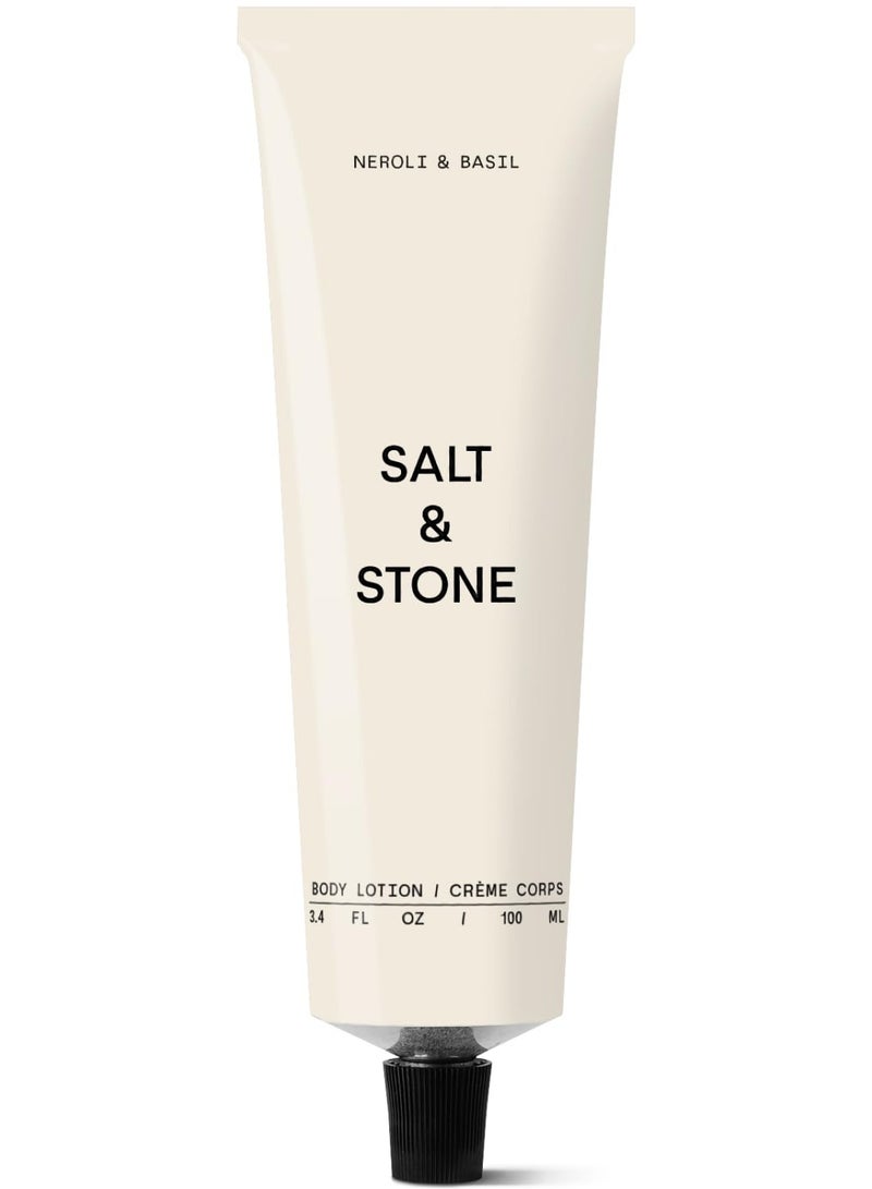 سولت اند ستون لوشن الجسم SALT & STONE - زهر البرتقال (النيرولي) والريحان 100 مل - Image 2