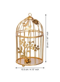 Webelkart Webelkart Gold Plated Colour tealight Candle Holder with Flower Vine- Diwali Candle Holder- Diwali Decorations Items for Home Decor  - Image 3