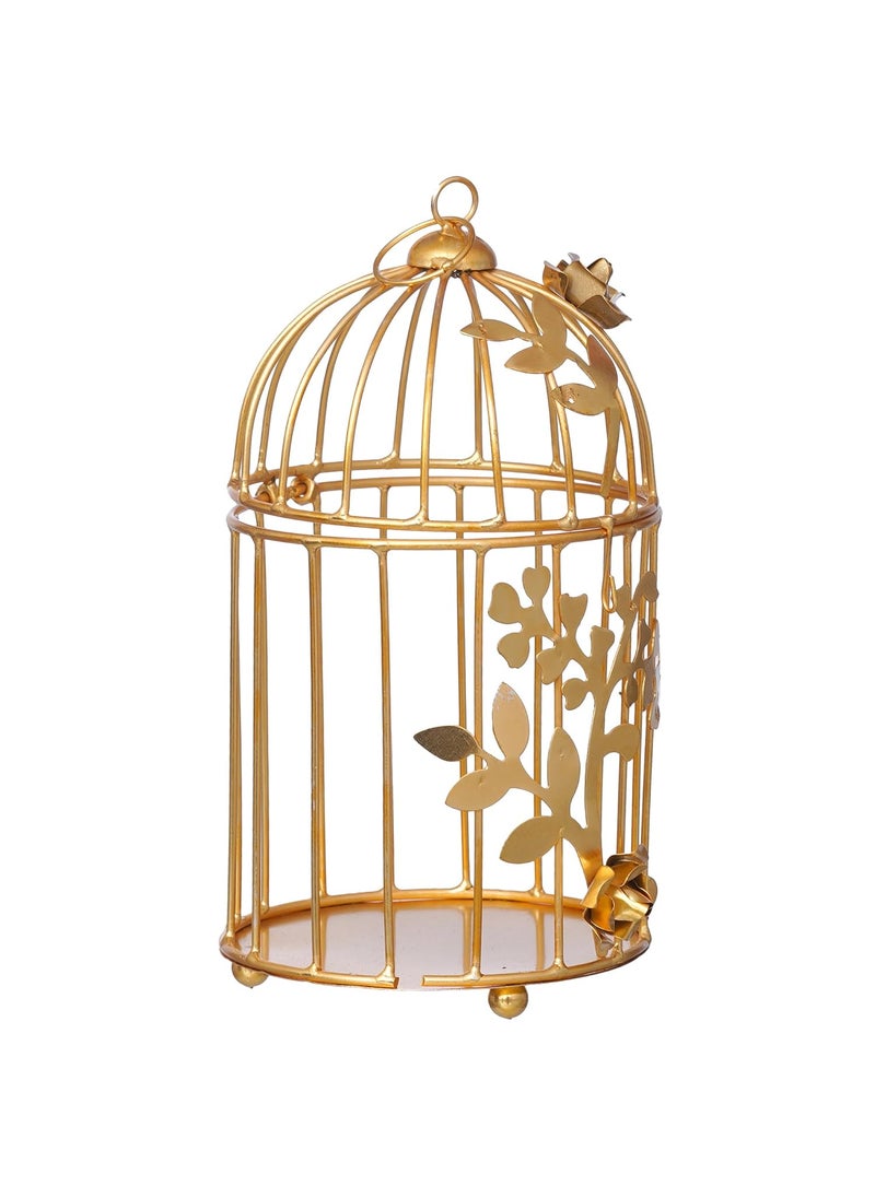 Webelkart Webelkart Gold Plated Colour tealight Candle Holder with Flower Vine- Diwali Candle Holder- Diwali Decorations Items for Home Decor  - Image 4