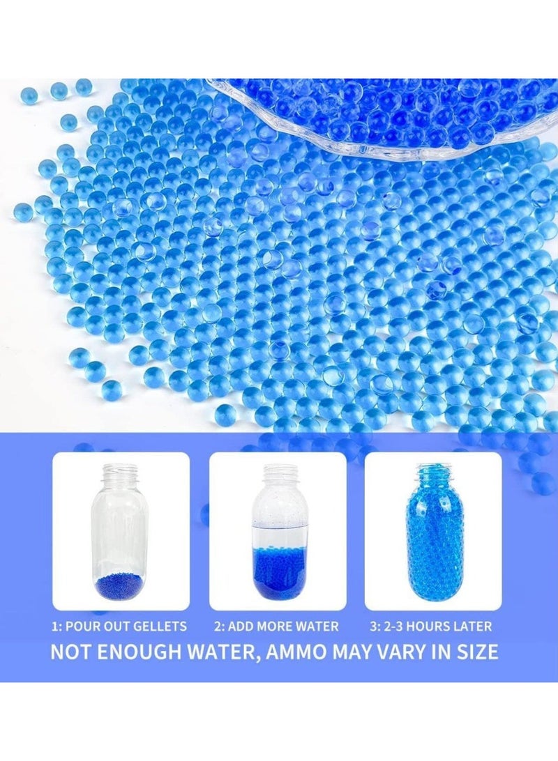 ٥٠٠٠٠ قطعة من خرز الماء الهلامي الأزرق الشفاف - خرز هيدروجيل غير سام ٧-٨ مم للنباتات والزهور والمزهريات والديكور - خرز ماص للماء للاحتفاظ بالرطوبة - حشوات مزهريات تدوم طويلاً - قد يختلف اللون - Image 3