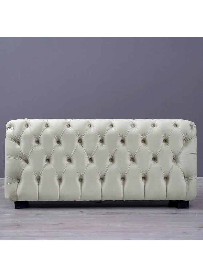 Pan Home Emirates Gama Bench-Velvet~White - Image 4