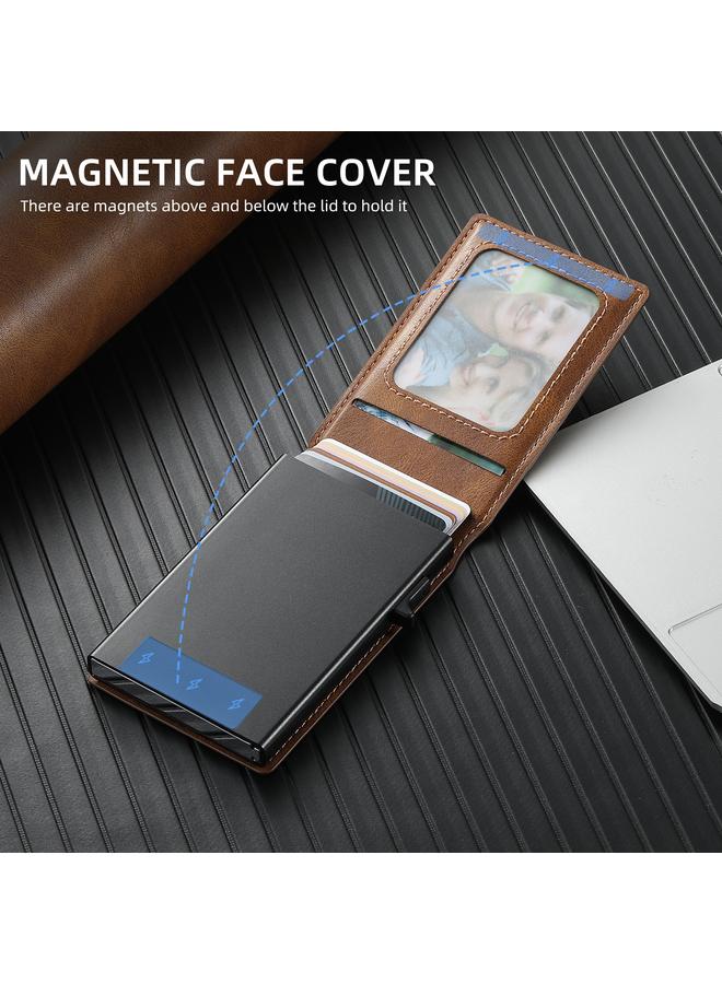 Suteni Case For Google Pixel 6a H19 Oil Wax 2-in-1 MagSafe Removable Card Box Back Phone Case - Image 2