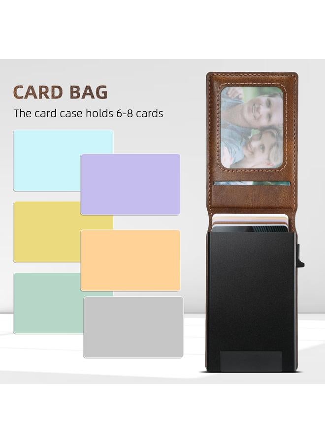 Suteni Case For Google Pixel 6a H19 Oil Wax 2-in-1 MagSafe Removable Card Box Back Phone Case - Image 3