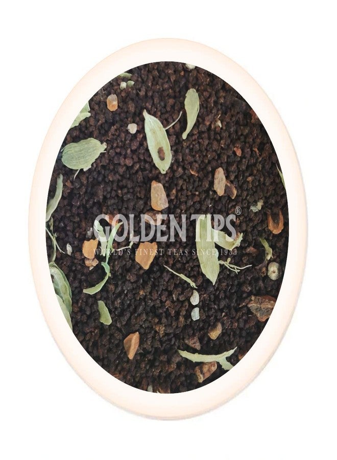 Golden Tips Masala Chai, India’s Spiced Tea in Brocade Cloth Bag, Bold Black Tea Blend with Cardamom, Ginger, Cloves & Cinnamon,Gift & Everyday Chai (125 Gram, 62cups) - Image 2