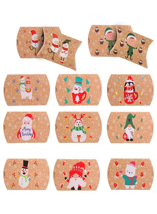 LOKIPA Christmas Small Boxes, 36 Gift Pillow Boxes Candy Jewellery Box for Christmas Party Favor - Image 2