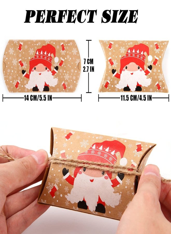 LOKIPA Christmas Small Boxes, 36 Gift Pillow Boxes Candy Jewellery Box for Christmas Party Favor - Image 4