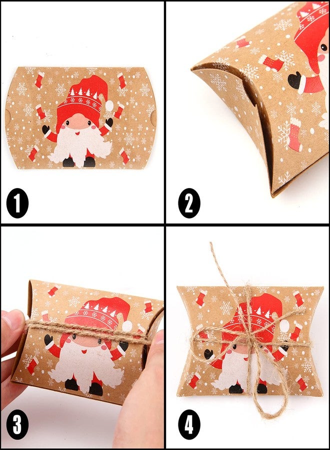LOKIPA Christmas Small Boxes, 36 Gift Pillow Boxes Candy Jewellery Box for Christmas Party Favor - Image 3