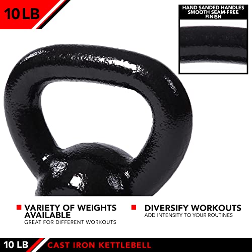 JFIT Kettlebell Weights Cast Iron, 10 LB - Image 4