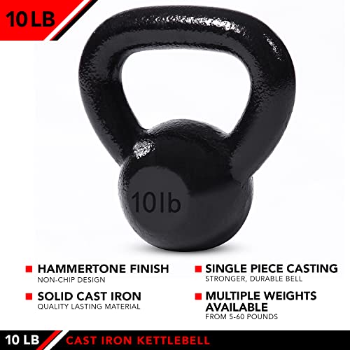 JFIT Kettlebell Weights Cast Iron, 10 LB - Image 3
