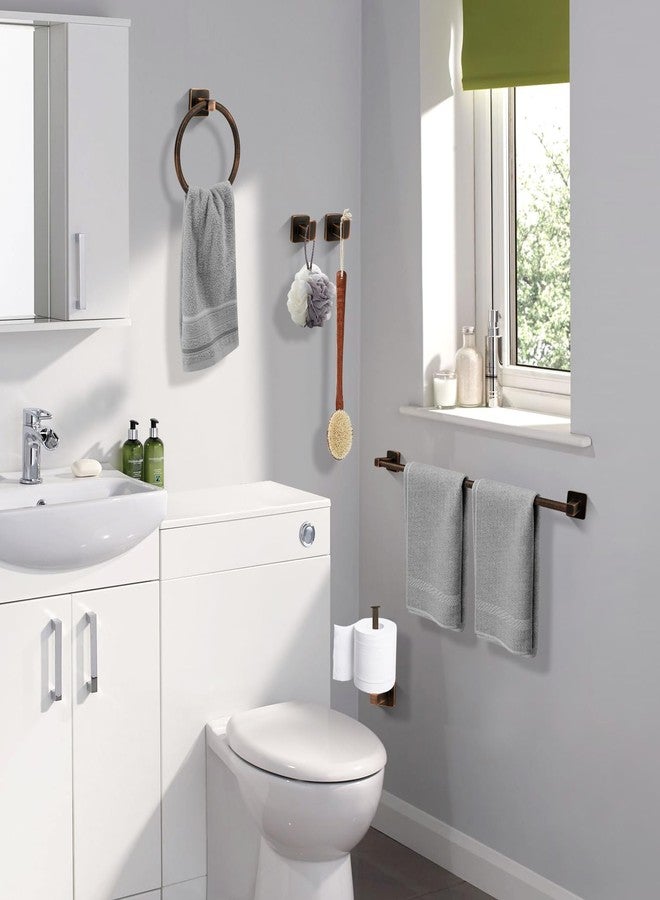 Ntipox 5 Piece Antique Bathroom Hardware Accessories Set Oil Rubbed Bronze,24 Inch Towel Bar Set,Towel Rack Set,Bathroom Towel Holder Set - Image 3