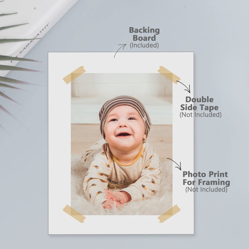 Somime 10 Pack Backing Boards, 18x24 Uncut White Mats Matboards, Acid-Free Backerboards for Art Prints, Ideal for Photos, Pictures, Prints, and Frames - Image 5
