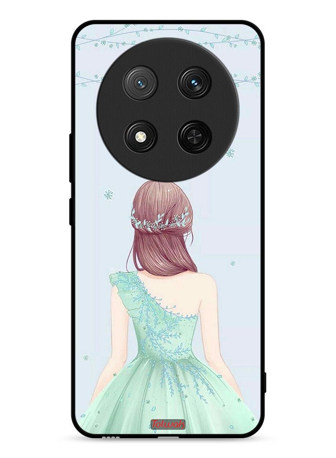 Tolwak Honor X9c 5G Protective Case Cover Cute Girl In Floral Dress - Image 1