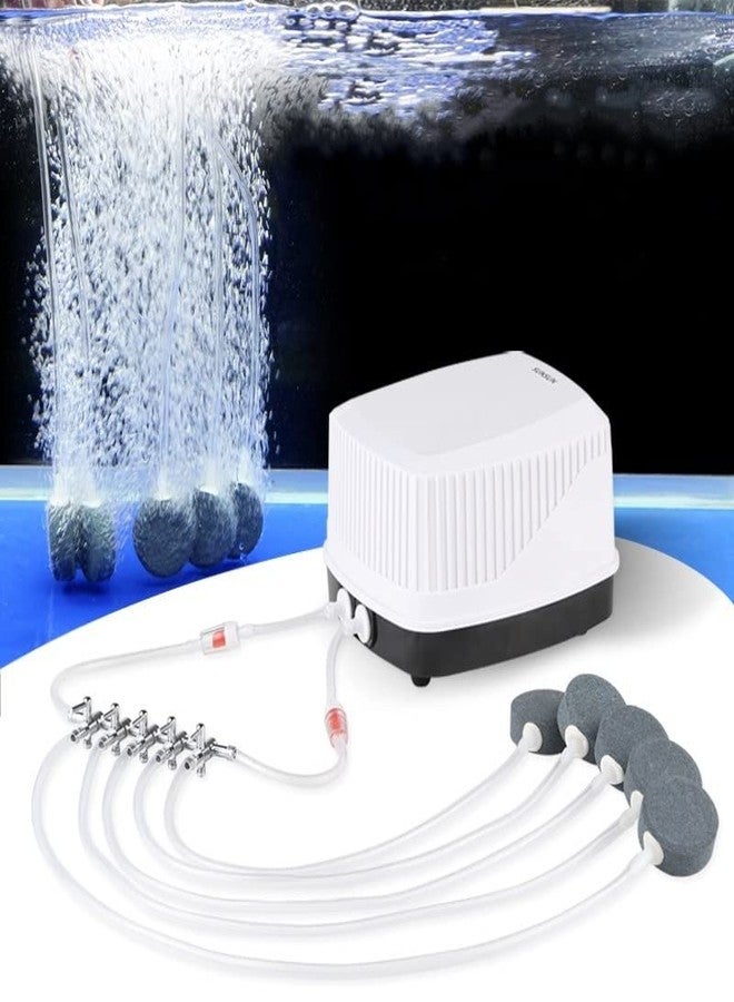 bnafes صمام هواء حوض السمك من بنافيس، مشعب خماسي الاتجاهات، أنبوب مضخة تدفق الهواء، صمام تحكم بذراع، عبوة من قطعتين - Image 5